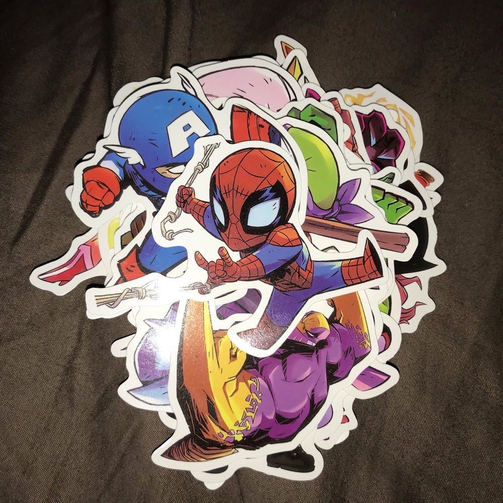 50 Cartoon Superhero Stickers! 🗯